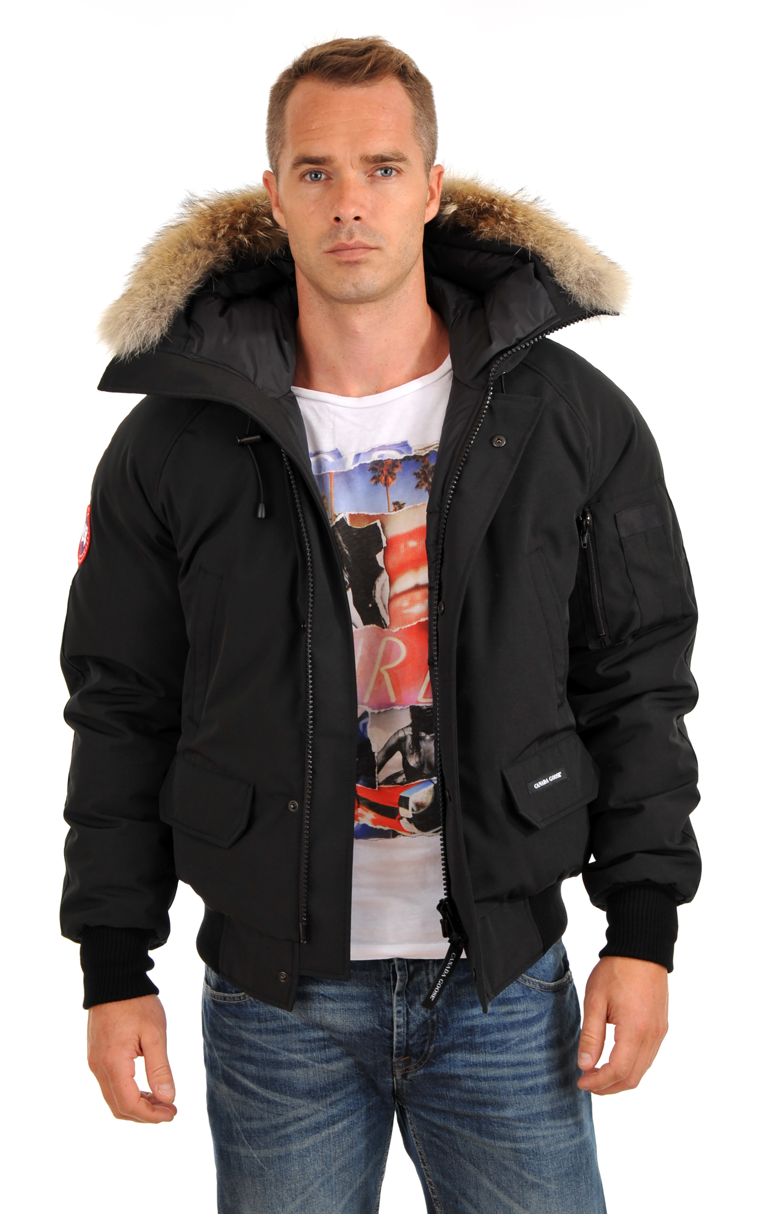 Blouson Chilliwack Noir Homme Canada Goose - La Canadienne ...