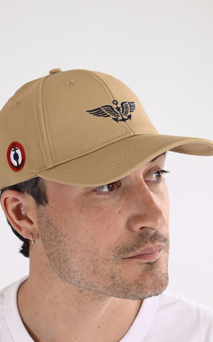 Casquette en coton Pilatus beige