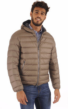 Doudoune Textile Homme Taupe Doudoune Textile Homme Taupe
