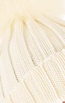 Bonnet en laine blanc