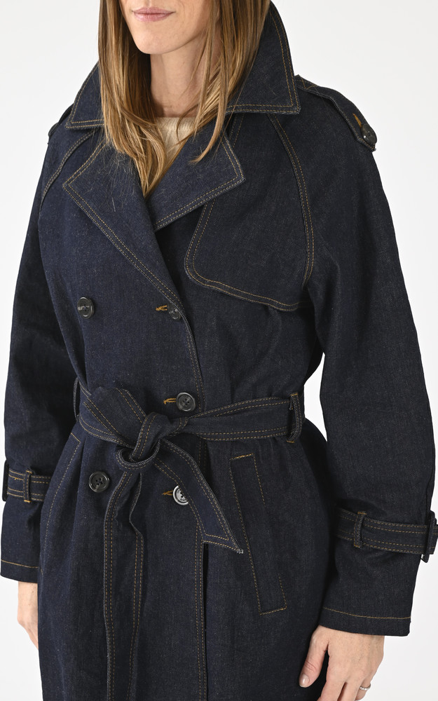 Trench en jean Mushu bleu Oakwood