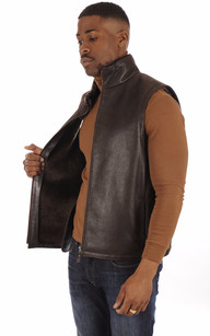 Gilet outlet en peau