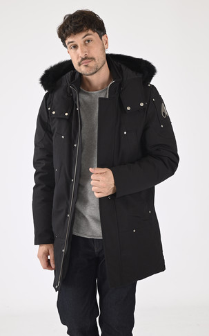 Parka chaude fourrure mouton Stirling noir