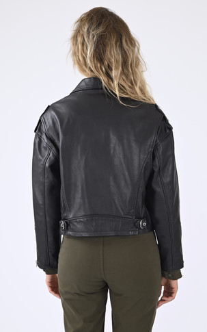 Blouson crop Lcwamber noir