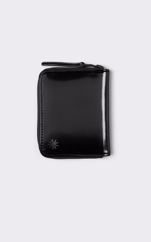Portefeuille Wallet mini noir brillant