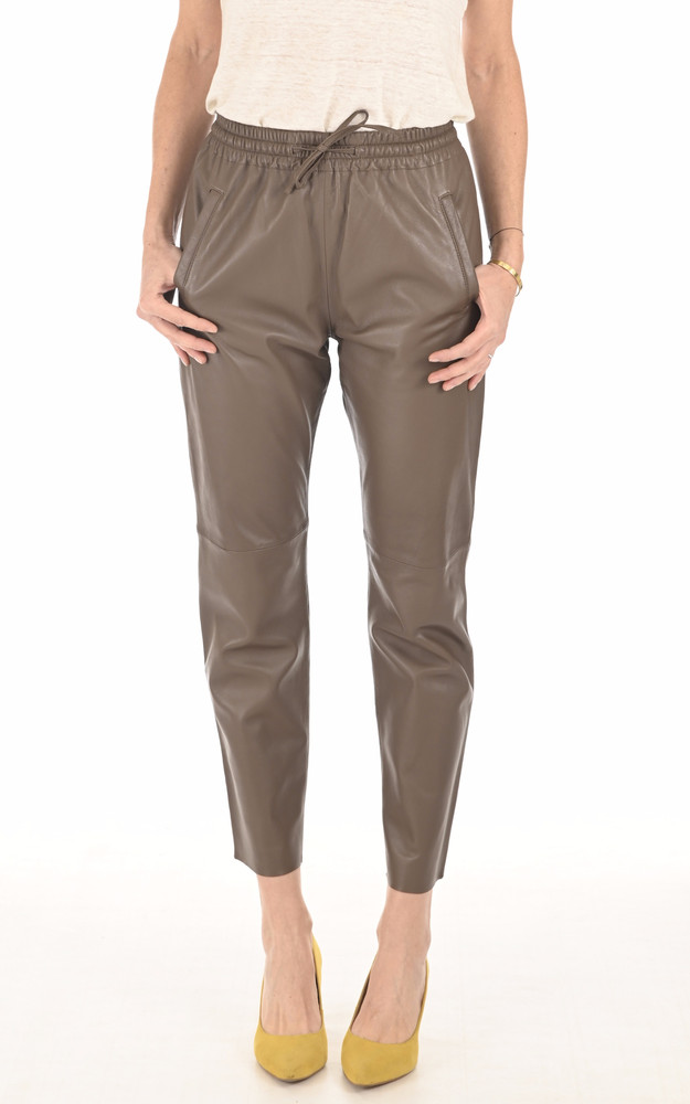 Pantalon jogpant cuir smoke Oakwood