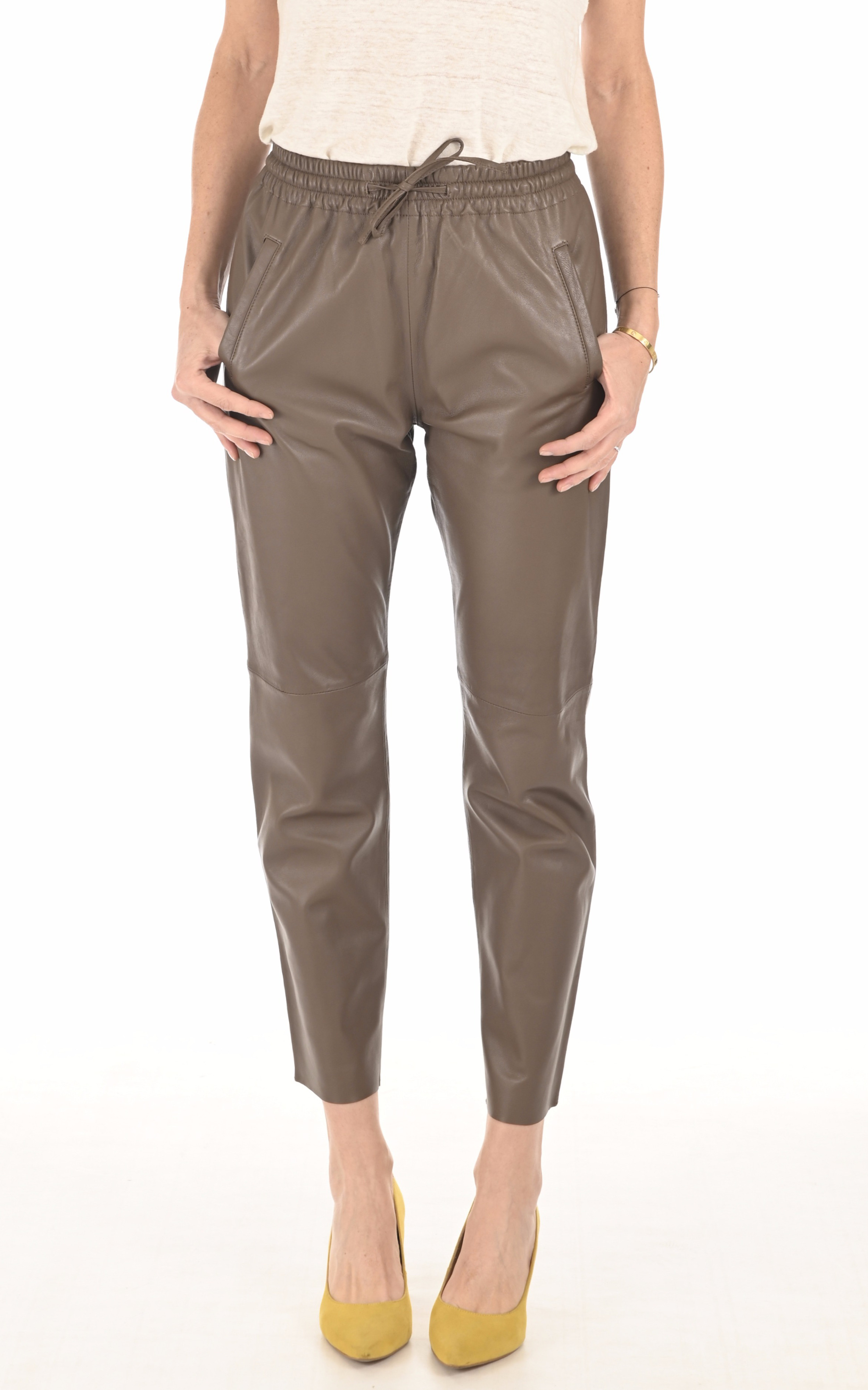Pantalon jogpant cuir smoke Oakwood