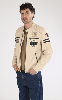 Blouson motard Walkor blanc