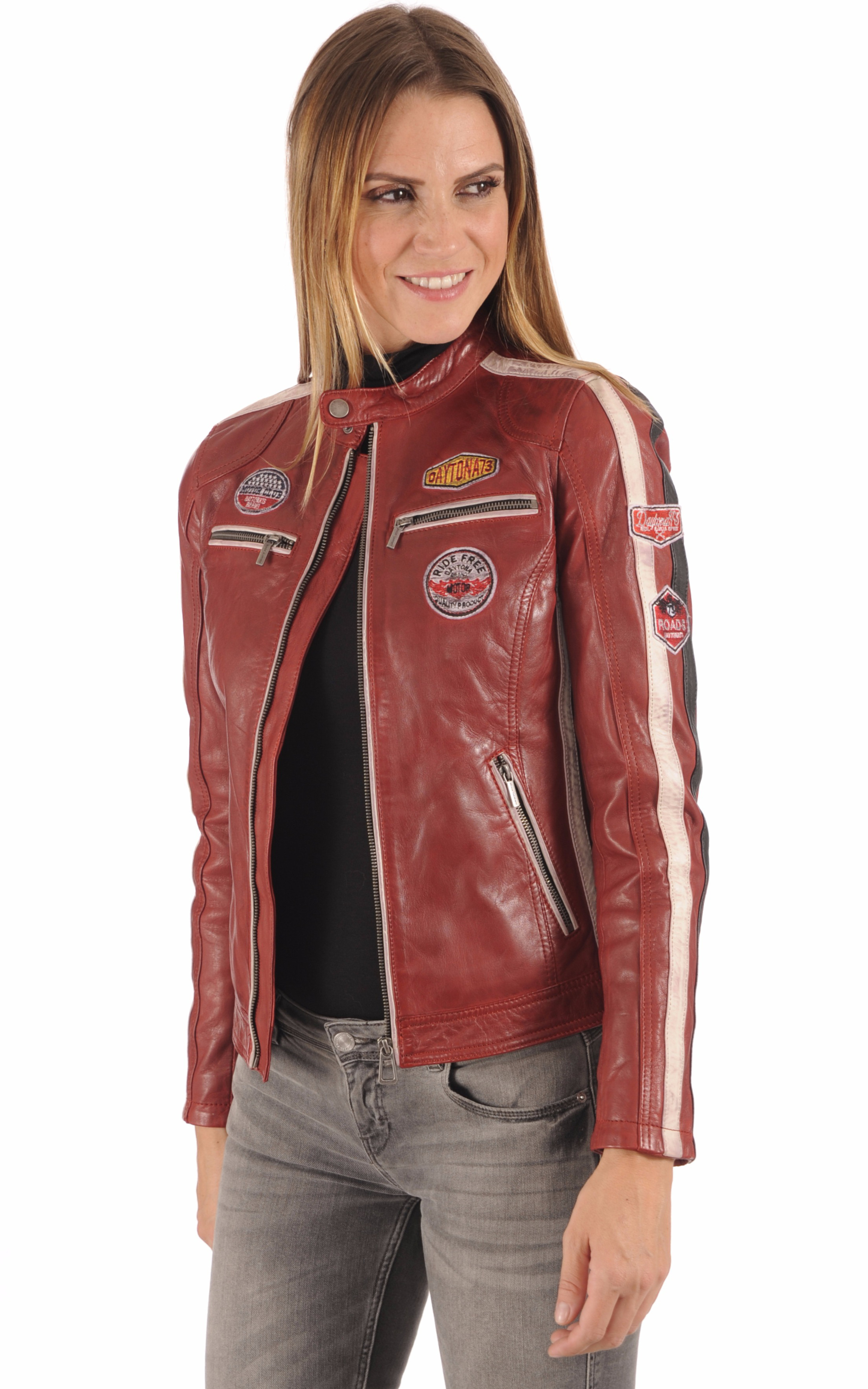 Blouson pour motard femme
