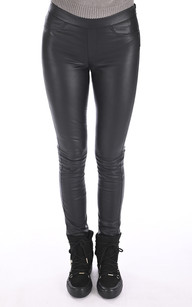 Legging noir online cuir