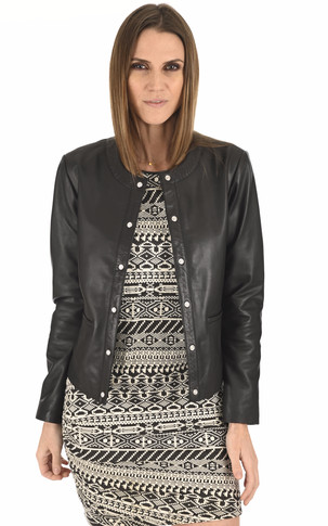 Spencer Caroline agneau noir