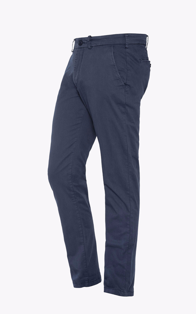 Pantalon chino TRJO70 bleu marine Schott