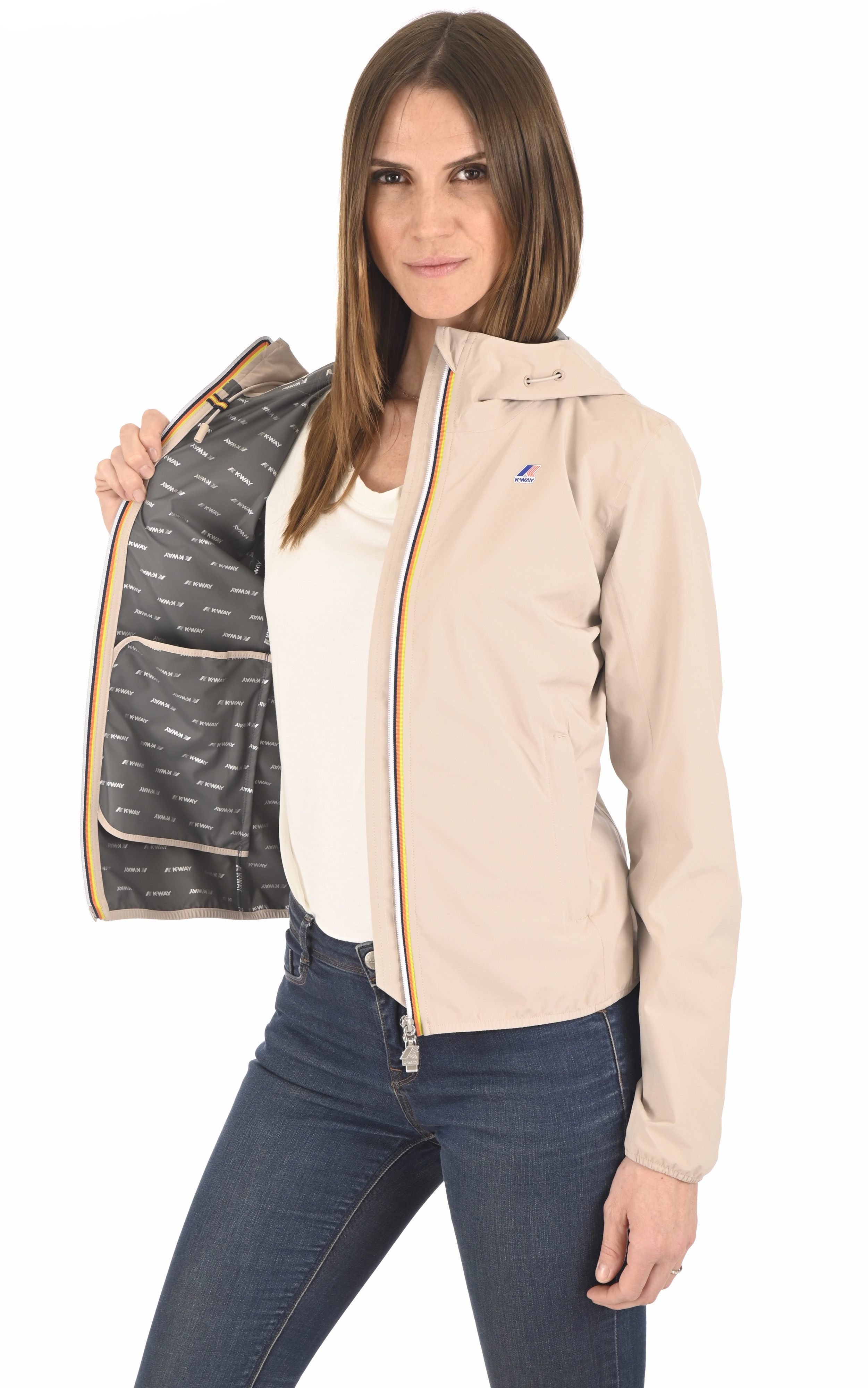 Coupe-vent Lil stretch beige K-Way