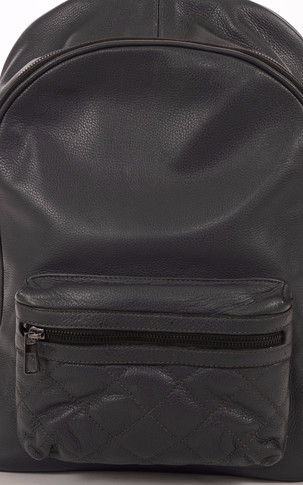 Sac A Dos Vachette Gris Bleu