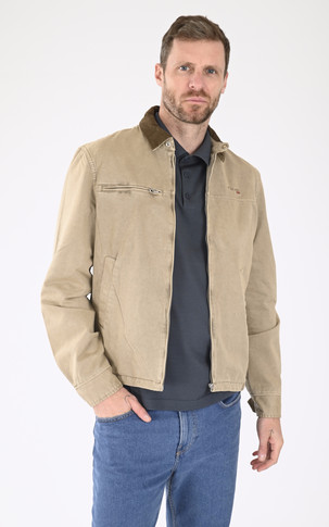 Blouson worker Cadams Wash taupe