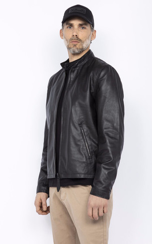 Blouson LCBIKER cuir Black