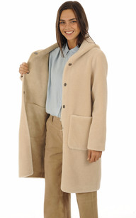 Manteau laine Angelique r versible beige Oakwood La Canadienne