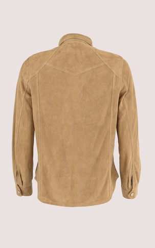 Chemise cuir velours Johnny Camel