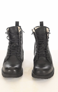 Boots fourrées WL02 cuir noir