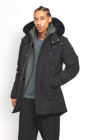 Parka chaude fourrure mouton Stirling noir