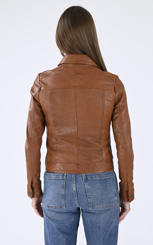 Blouson Janila agneau cognac