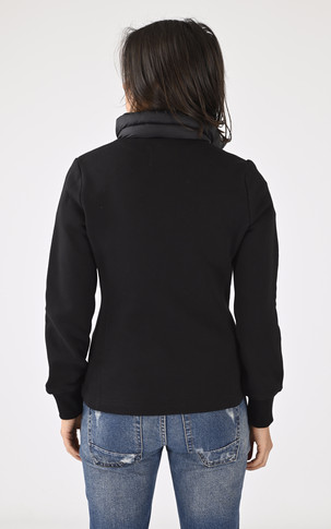 Veste bi-matière Annick noire