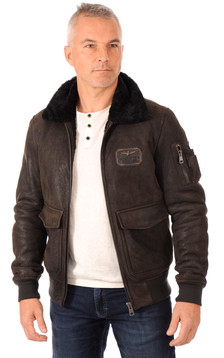 Blouson Pilote Cuir Vieilli Blouson Pilote Cuir Vieilli