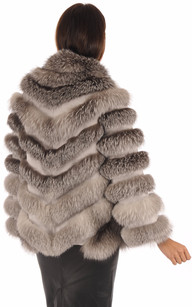 Veste Fourrure Renard Naturel Agostoni La Canadienne Veste Fourrure Renard Argenté Agostoni La Canadienne