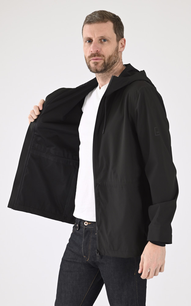 Coupe-vent mixte  SUVA HARDSHELL STRING noir Rains