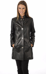 Parka simili best sale cuir femme