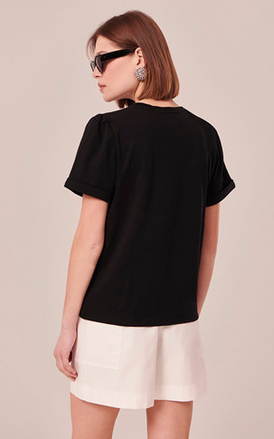 Tee-shirt coton noir