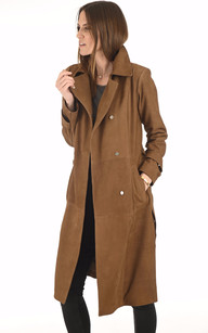 Manteau fashion nubuck femme