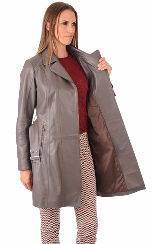 Trench Cuir Femme