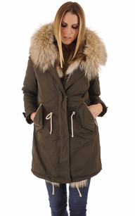 Parka femme vraie fourrure hot sale