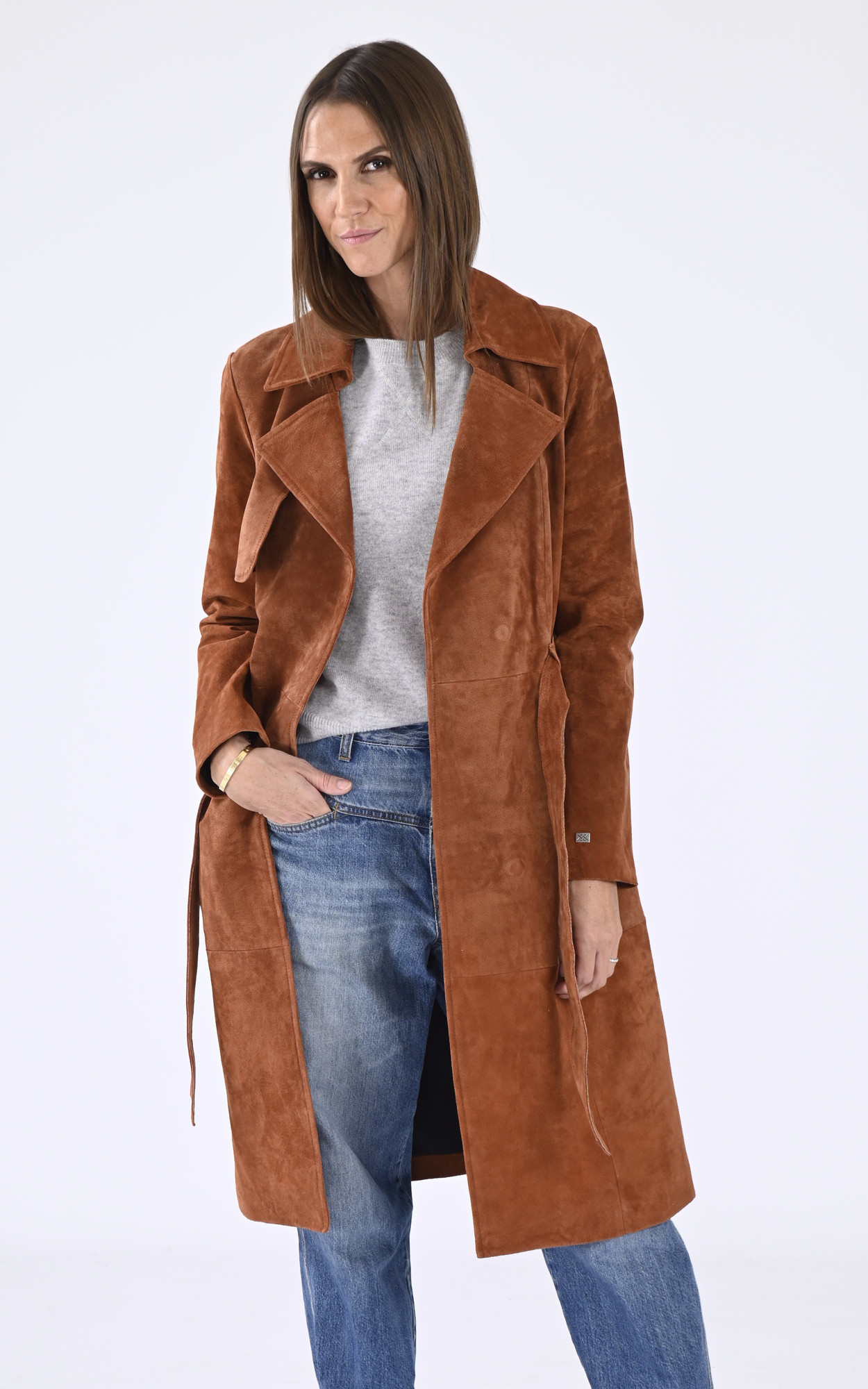 Trench velours sale