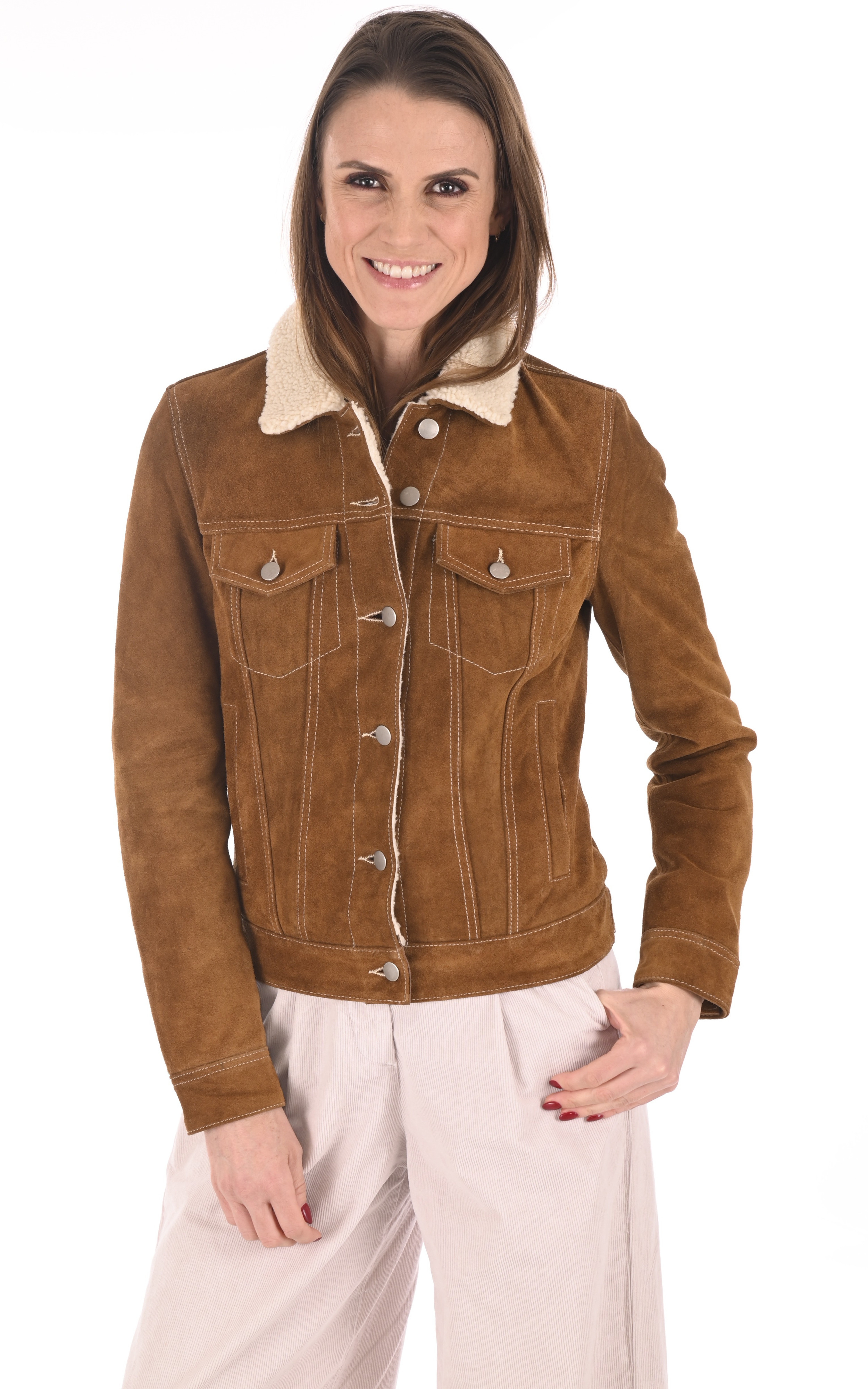 Blouson Trucky nubuck cognac Rose Garden