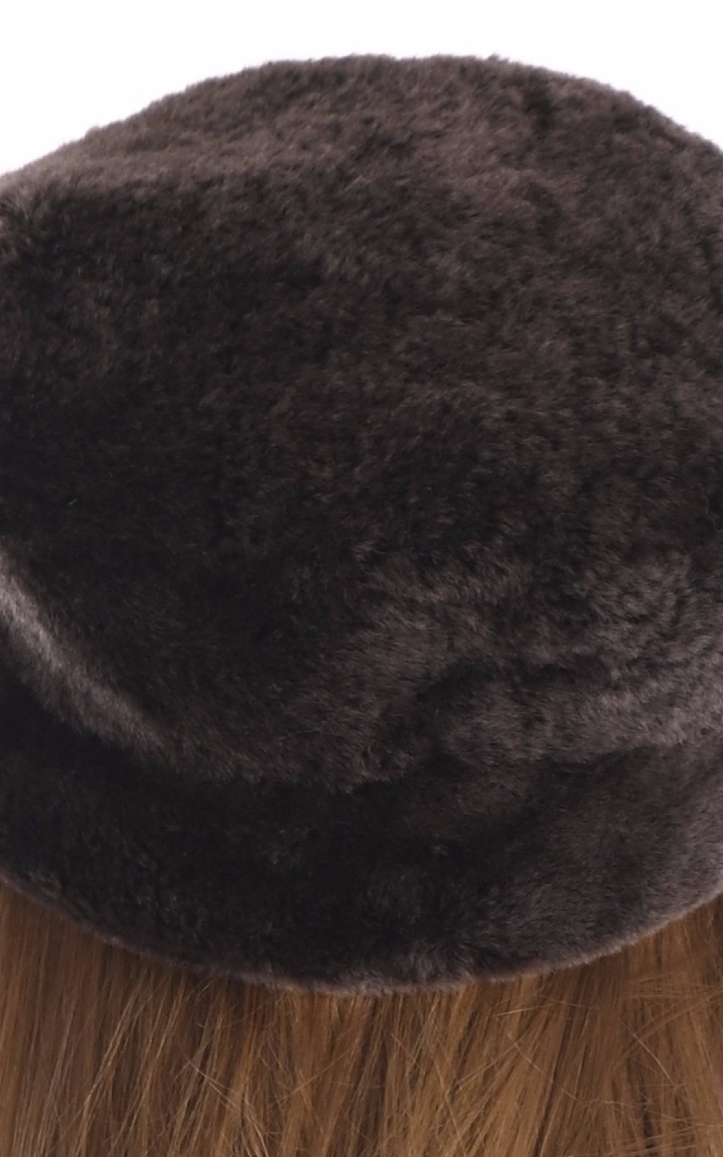 Casquette peau lainée marron Tsanikidis