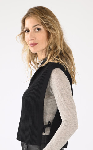 Pull tour de cou laine noir