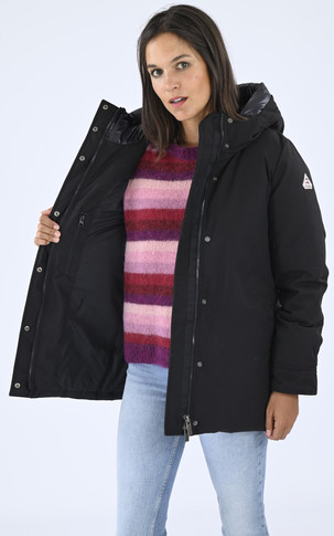 Parka courte Charlotte noir