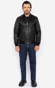 Bombers best sale cuir schott