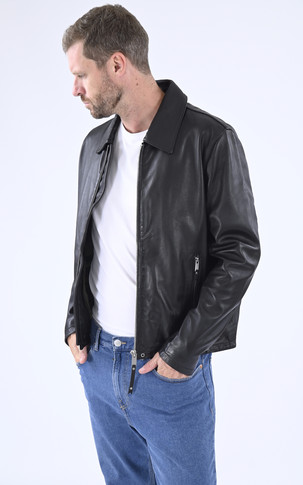 Blouson agneau Simer noir