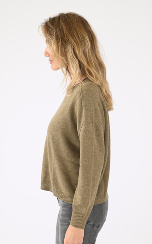 Pull laine cachemire KAKI