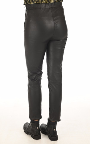 Pantalon cuir agneau noir