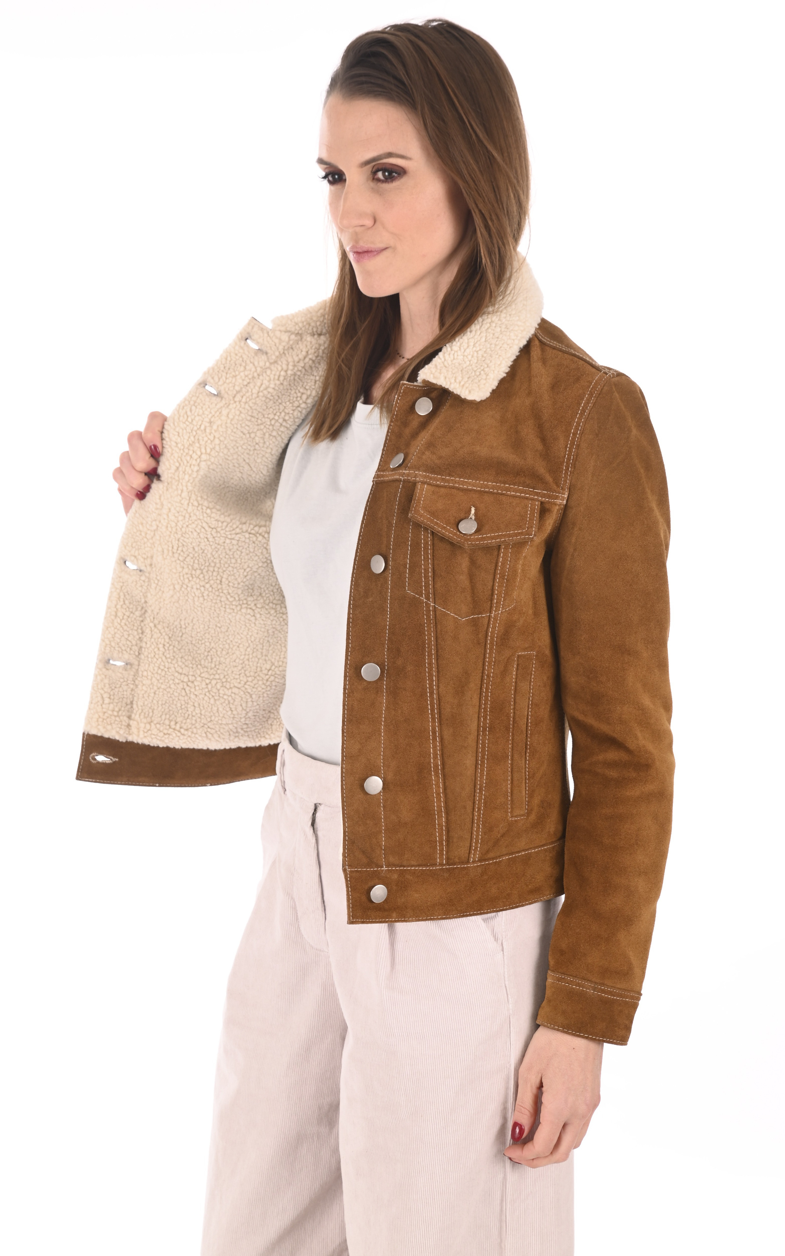 Blouson Trucky nubuck cognac Rose Garden