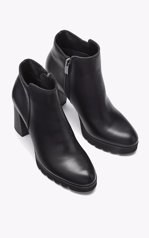 Boots cuir Maya noir La Canadienne Shoes