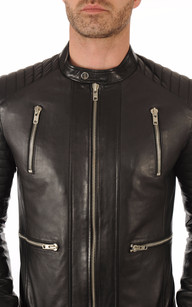 Blouson Cuir Homme New Lux Serge Pariente La Canadienne manteau cuir homme luxe