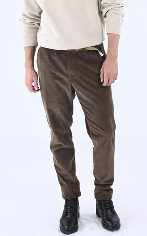 Pantalon côtelé marron