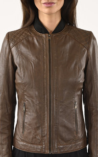 Blouson Spencer Cuir Femme La Canadienne La Canadienne