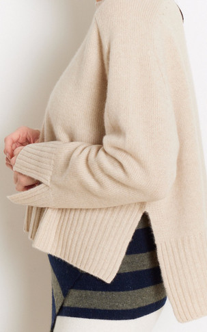 Pull cachemire beige