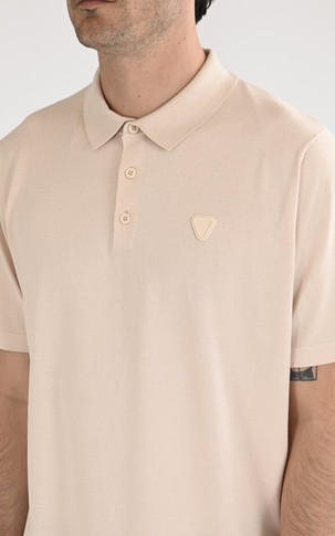 Polo maille Jude beige